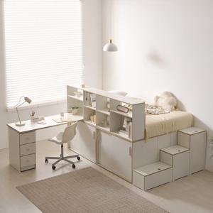 C31331 파티션 벙커 빅수납침대SS 1200 책상세트 A