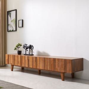 셀라스 TV선반 멀바우 4서랍 티비다이 낮은 거실장 2000