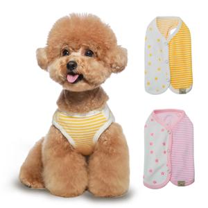 반려동물 굿나잇 순면 실내복 잠옷 조끼 강아지옷 S~2XL, 2 colors