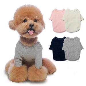 반려동물 기본 이너 라운드티 XS~2XL, 4 colors
