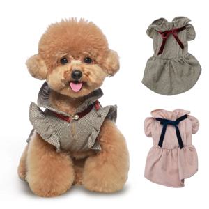 애견 강아지 공주옷 헤링본 드레스 원피스