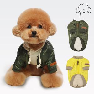 반려동물 도톰 겨울 아우터 항공 패딩 점퍼 S-2XL, 2 colors