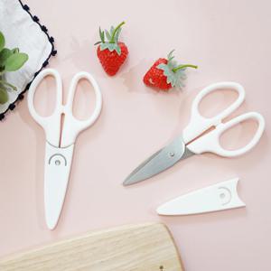 위생적인 안전캡 다용도 이유식 유아가위