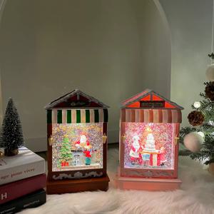 크리스마스오르골 스노우볼 겨울소품 핑크 케이크샵