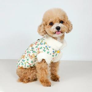반려동물 강아지패딩 부끄 곰 패딩 조끼 S-2XL, 1 colors