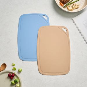 간편하게 쓰는 TPU 양면도마 2P L 39.3X25CM 베이지블루