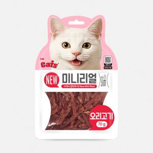 더캣츠 미니리얼 고양이육포 고양이간식 오리고기 70g
