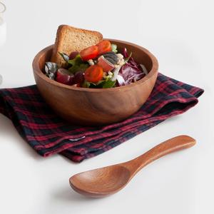 우드 시리얼 샐러드볼+스푼 선물세트