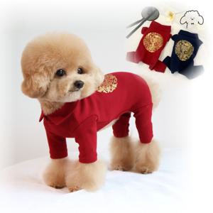 반려동물 강아지옷 용무늬 한복 올인원 S-XL, 2colors