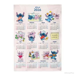 디즈니 스티치 2026 캘린더 인테리어 가리개 패브릭포스터