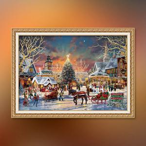 크리스마스 축제 직소퍼즐 액자세트 1000피스 성탄절 겨울