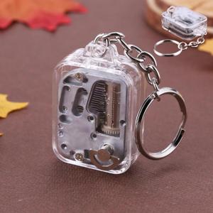 스마트 열쇠고리 음악 뮤직박스 선물 투명케이스 오르골 키홀더