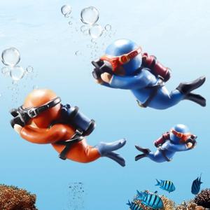 수족관 어항 미니어처 장식 꾸미기 액세서리 플로트 다이버 모형