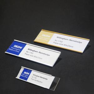 알루미늄 핀 타입 DIY 이름표 명찰 케이스 아크릴 집게핀 클립