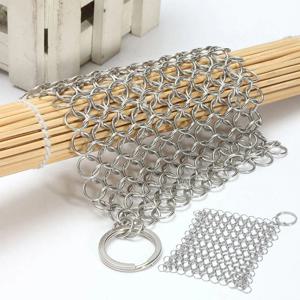 스테인리스 탄냄비 반영구 세척솔 철수세미 스텐 사각 링수세미