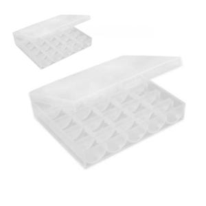 미싱부자재 밑실 보빈보관함 북알정리함 투명 25칸 보빈케이스