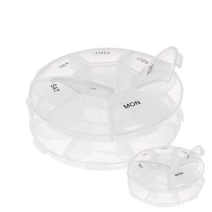 휴대용 일주일 알약소분 요일별 약케이스 영양제 미니 투명 알약통