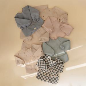 MUSHIE 긴소매턱받이 턱받이 롱슬리브