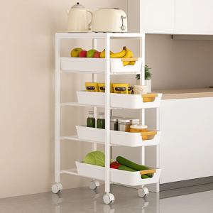 주방 욕실 싱크대 수납장 트롤리 인테리어 선반 pp이동선반