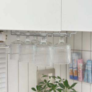 올스테인리스 무타공 걸이식 와인잔 거치대 랙