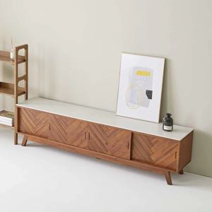 레아 포세린 세라믹 원목 거실장 티비다이 티비장 2000  IKLAA5