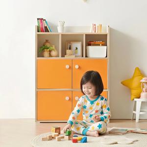 토리움 아기책장 3단 800 초등학생 책장 유아 교구장 아이 4도어