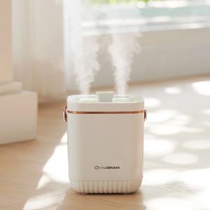 가죽핸들 손잡이 초음파 듀얼분사 소형 가습기 VG-HF3510W