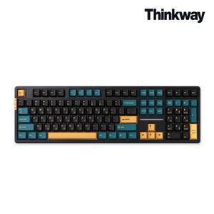 토체프 101 108키 기계식 유무선 키보드 코스모스 블랙, 포치드 에그축