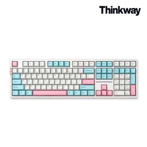 토체프 101 108키 기계식 유무선 키보드 코튼캔디, 포치드 에그축