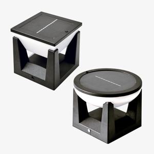 LED 태양광 문주등 2W 전구색 2type 정원등 잔디등 실외등 생활방수