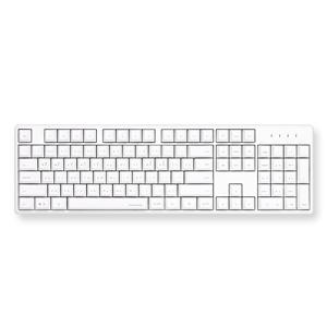 토체프 301 유무선 저소음 104키 풀배열 기계식 키보드 네온 화이트, 피치소다축