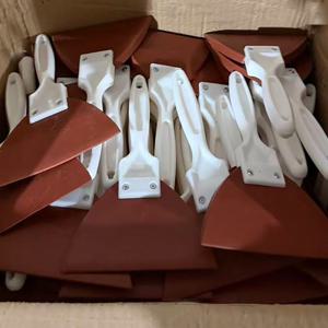 고무헤라130 적색 생고무 퍼티 줄눈 스크래퍼