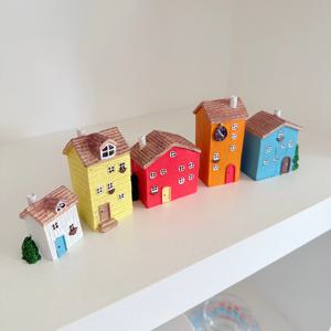 네덜란드 마을 빈티지 미니어처하우스 집모형세트 장식소품