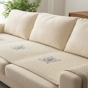 논슬립 순면 쇼파패드 3인용 4인용 돌 패브릭 쇼파매트 엔틱로즈