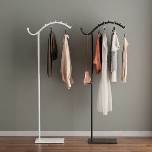 물결스탠드행거 매장용 가정용 철제 미니 고급행거 의류정리 옷가게집기  옷걸이