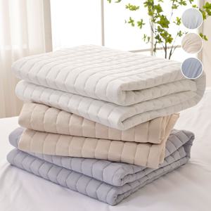 마이크로 모달 도톰한 침대 매트리스 고정밴드 누빔 이불 패드 깔개 SS/K