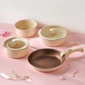 퀸센스 멀티핸들 프리 탈착식 손잡이 7종 프라이팬 냄비세트