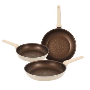 베로나 IH 인덕션 골드 코팅 아이보리 프라이팬 궁중팬 세트