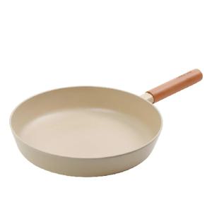 아로하 IH 인덕션 우드 나무 핸들 아이보리 28cm 후라이팬
