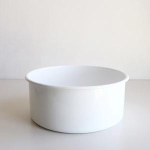 노다호로 원형법랑바스켓 원형설거지통