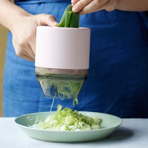 주방필수템 3 in 1  무선 멀티 슬라이서 2세대  휴대용 만능다지기 채칼