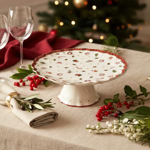 크리스마스 토이딜라이트 푸티드케익접시 21cm