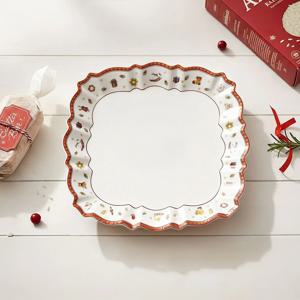 크리스마스 토이딜라이트 서빙 접시 26x26cm