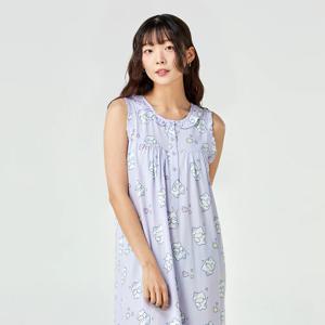 찰랑찰랑 밀크캣 나시 파자마 원피스 FREE 퍼플