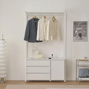 스탠다드 드레스룸 W1200 서랍수납장형 완제품 화이트