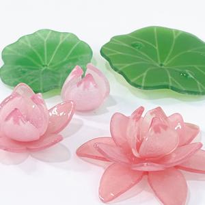 연꽃 연잎 비즈 불교 키링 악세사리 염주 팔찌 공예 만들기 DIY 부자재 재료