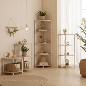 필로 코너 틈새 모서리 인테리어 장식 수납장 (2/3/4/5단)