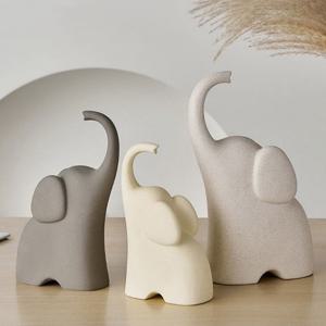 인테리어 소품 행운 기원 패밀리 코끼리 오브제 GHD36