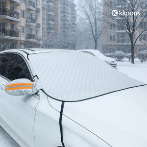 간편설치 4중고정 겨울 차량덮개 차앞유리 덮개 커버 자동차 눈커버