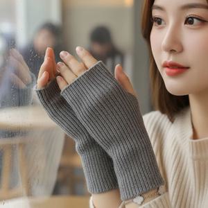 겨울 보온 니트 핸드 워머 손등 손목 토시 방한 암워머 팔 장갑